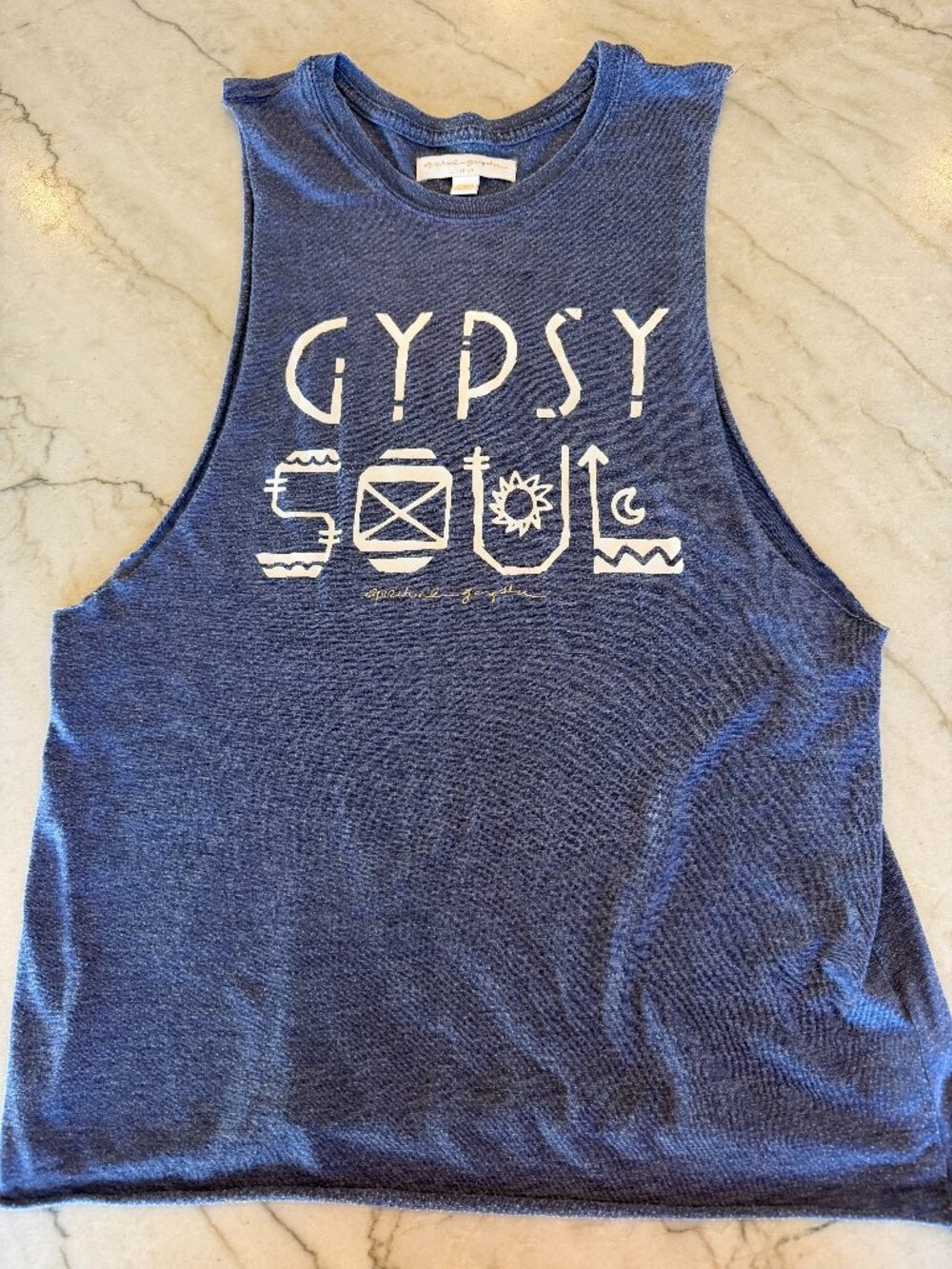 Spiritual Gangster Gypsy Soul Tank - Medium - Blue